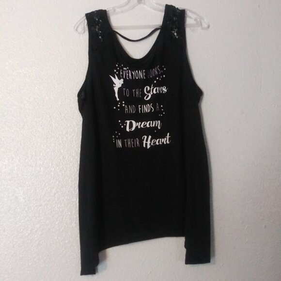 Disney women's size XL (15-17) black and white top - Picture 1 of 14